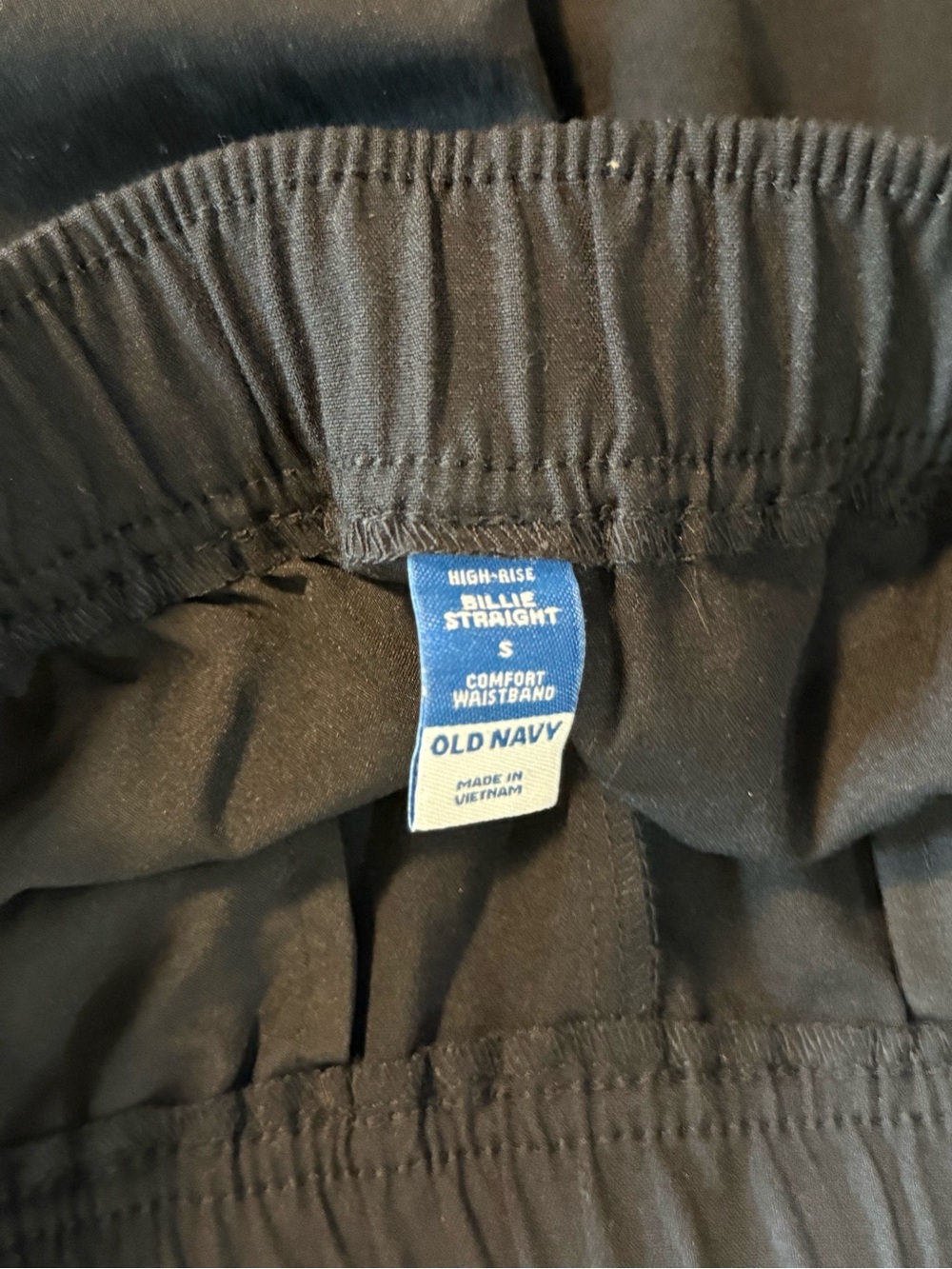 Black Wide-Leg Drawstring Pants - Picture 3 of 3